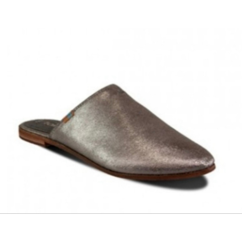 Toms Jutti mule pewter metallic size 7